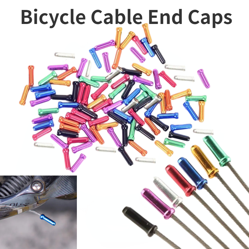Wire Connector Cap - 50/100 adet Bisiklet Kablo Uç Kapakları