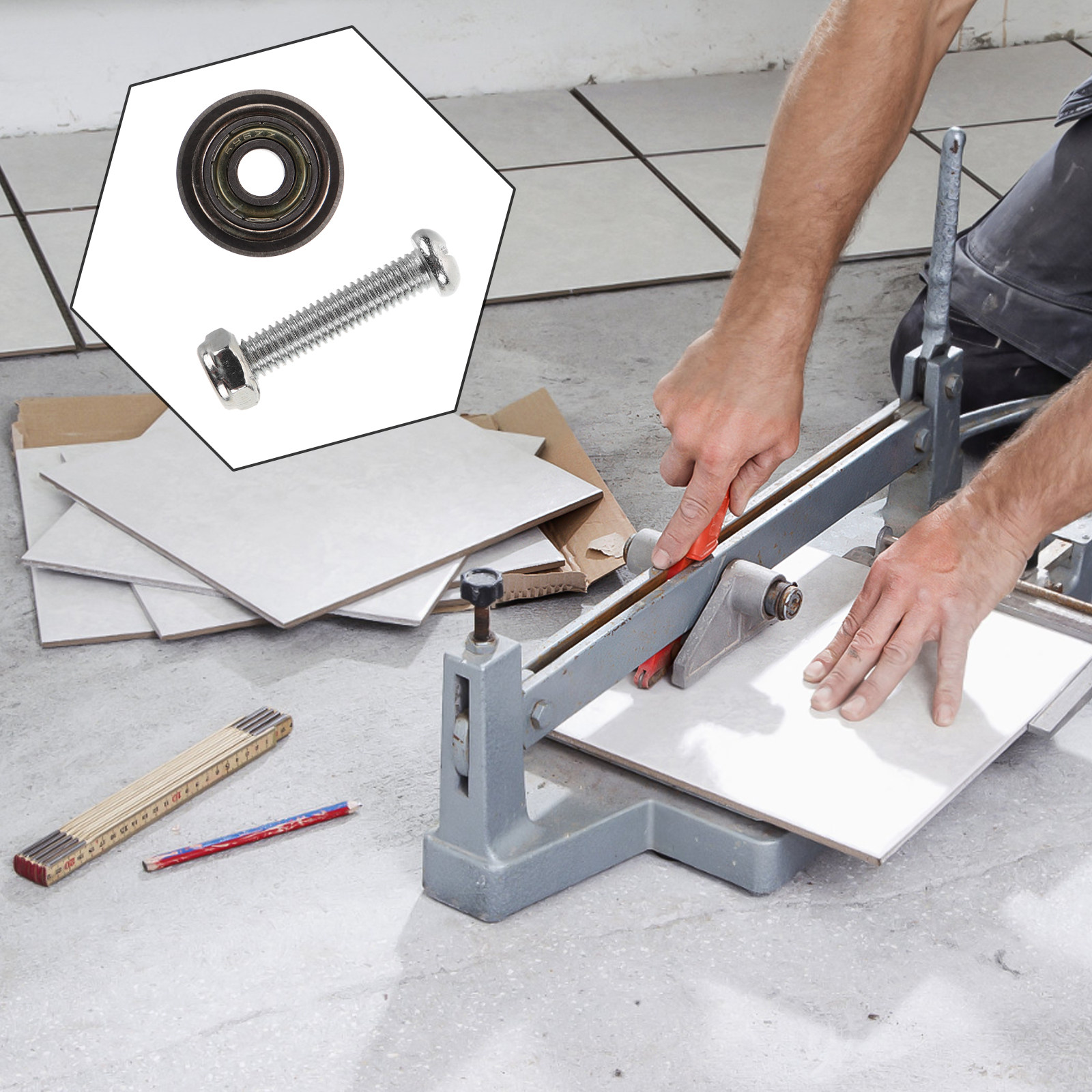 1 takım manuel kiremit kesici  - Tile Cutter Scoring incelemesi ve fiyatı